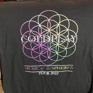 Coldplay Music of the Spheres 2022 Tour Concert Shirt
